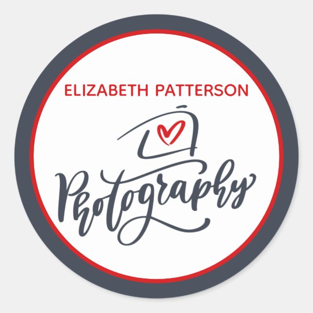 Photographer Camera Sticker (Front)