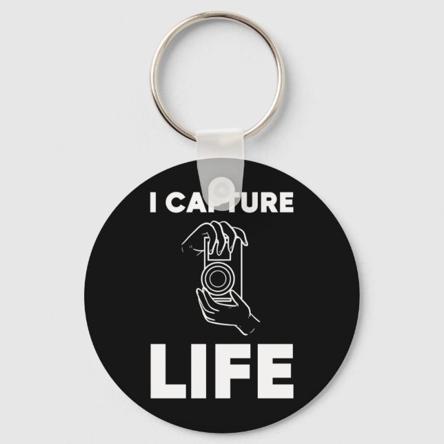 Photographer Capture Life Key Ring (Front)