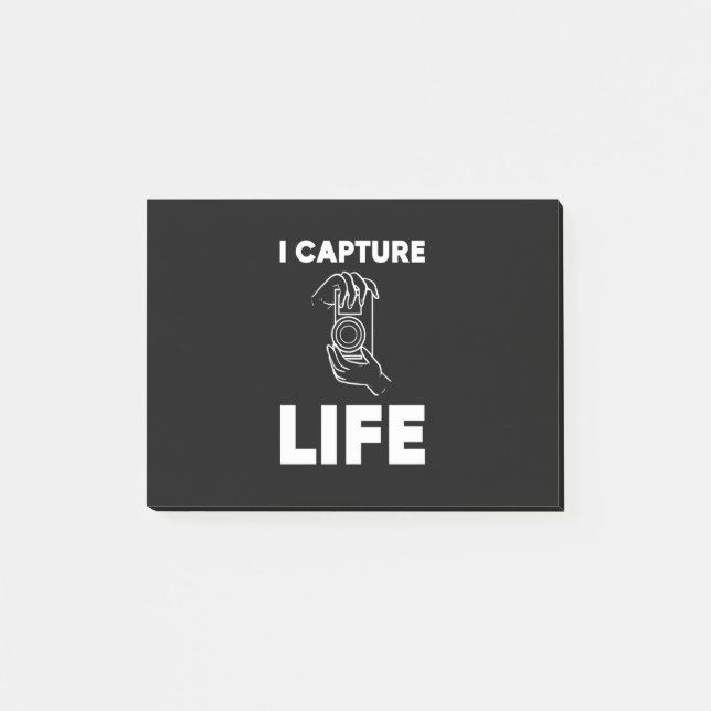 Photographer Capture Life Post-it Notes (Front)