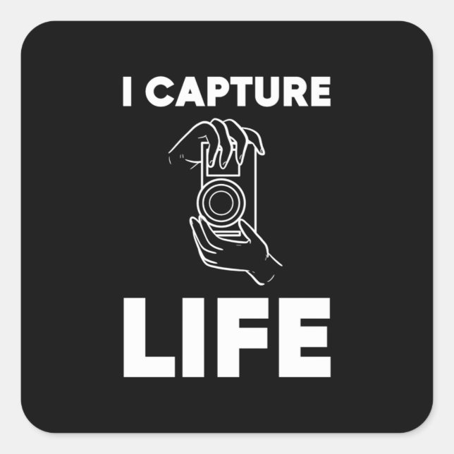 Photographer Capture Life Square Sticker (Front)