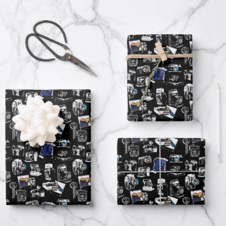 Photographer Captured Vintage Camera Formats Wrapping Paper Sheet