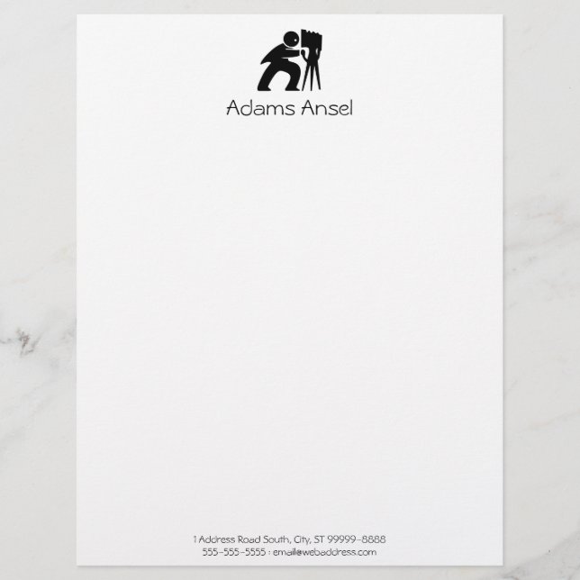 Photographer Custom Letterhead (Front)