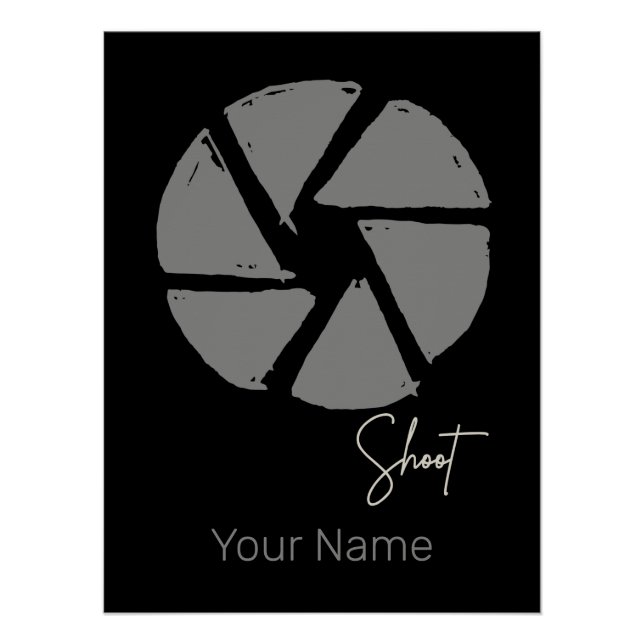 Photographer Design Vintage Aperture Retro Camera Poster (Front)