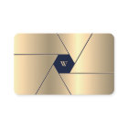 Photographer Elegant Navy Blue Shutter Lens