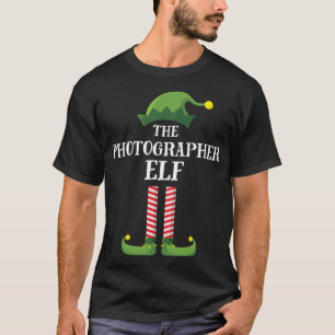 Photographer Elf Matching Family Christmas Party P T-Shirt