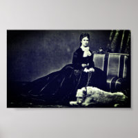 Photographer Empress Elisabeth of Austria with dog