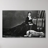 Photographer Empress Elisabeth of Austria with dog