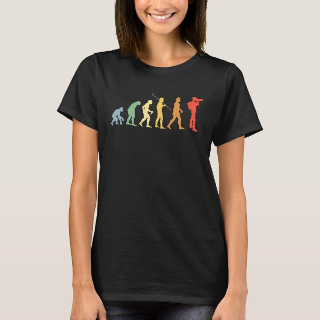 Photographer Evolution Retro Camera Photographer T-Shirt (Front)