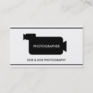 Photographer Filmmaker Photography Gold Paper Business Card