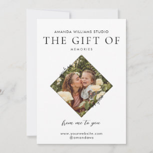 Photographer Gift Card Certificates