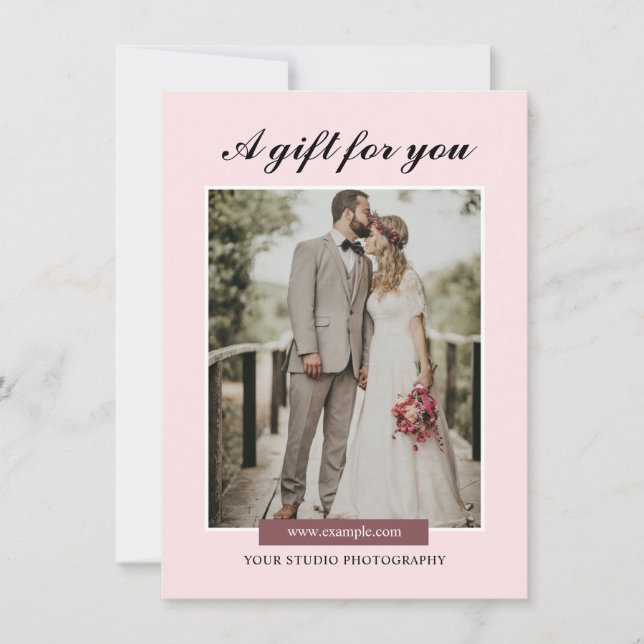 Photographer Gift Certificate Template (Front)