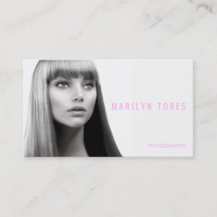 ★ Photographer-Hairstylist-Model Modern Headshot ★ Business Card