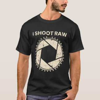 Photographer I Shoot Raw Camera Bezel T-Shirt