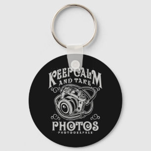 Photographer Keep Calm And Take Photos Key Ring
