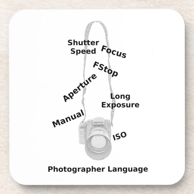 Photographer Language Coaster (Front)
