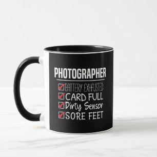 Photographer Life - Funny Photography Checklist Mug