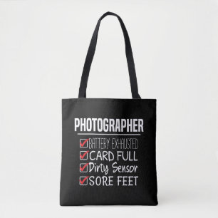 Photographer Life - Funny Photography Checklist Tote Bag