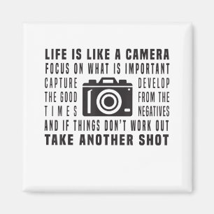 Photographer Life Is Like A Camera Photography Magnet