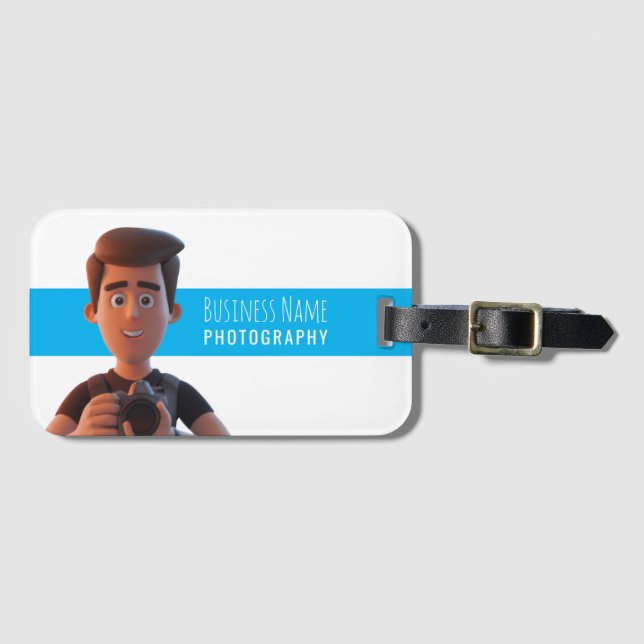photographer luggage tag (Front Horizontal)