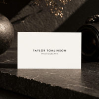 Photographer Minimalist Ivory Luxury 
