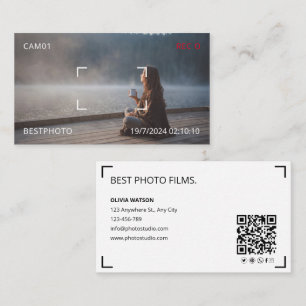 Photographer Modern Landscape Photo Capture Business Card