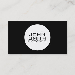 Photographer Modern Professional Plain Simple Business Card