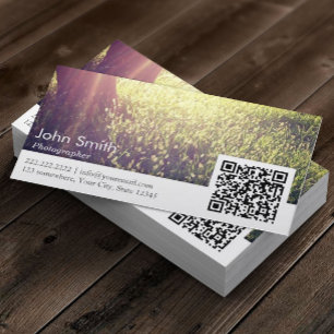 Photographer Nature Photography QR code Business Card