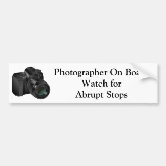 Photographer On Board #2 Bumper Sticker