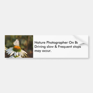 Photographer on board Bumper Sticker