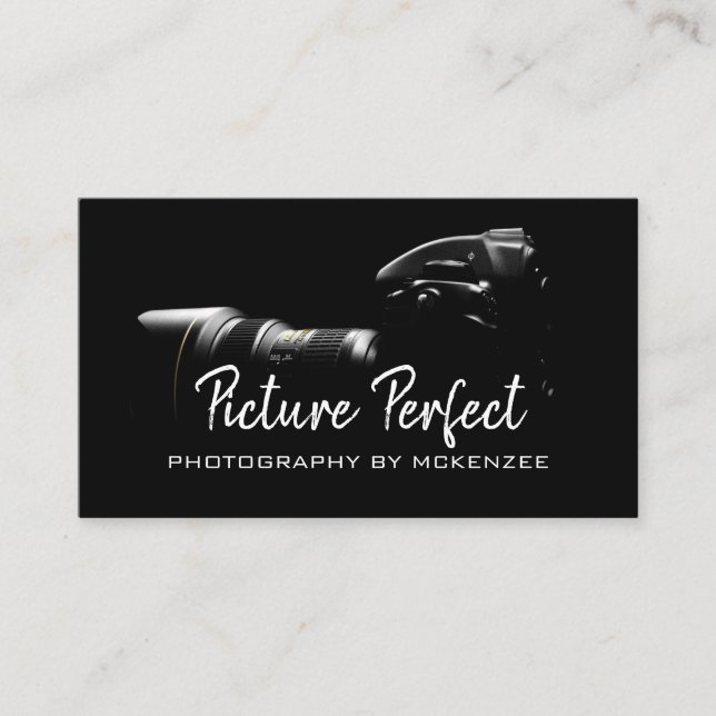 Photographer, Photography, Camera Business Card (Front)