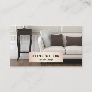 Photographer Photography Gold Name Plaque Photo Business Card