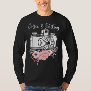 Photographer Photoshoot Coffee and Editing Photo M T-Shirt