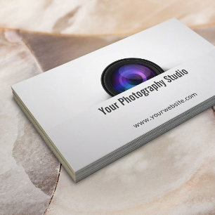 Photographer Professional Camera Photography Business Card