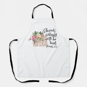 Photographer - She Works Willingly With Her Hands Apron