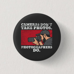 Photographer Taking Pictures 3 Cm Round Badge