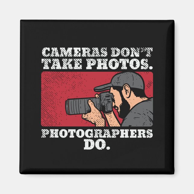 Photographer Taking Pictures Magnet (Front)