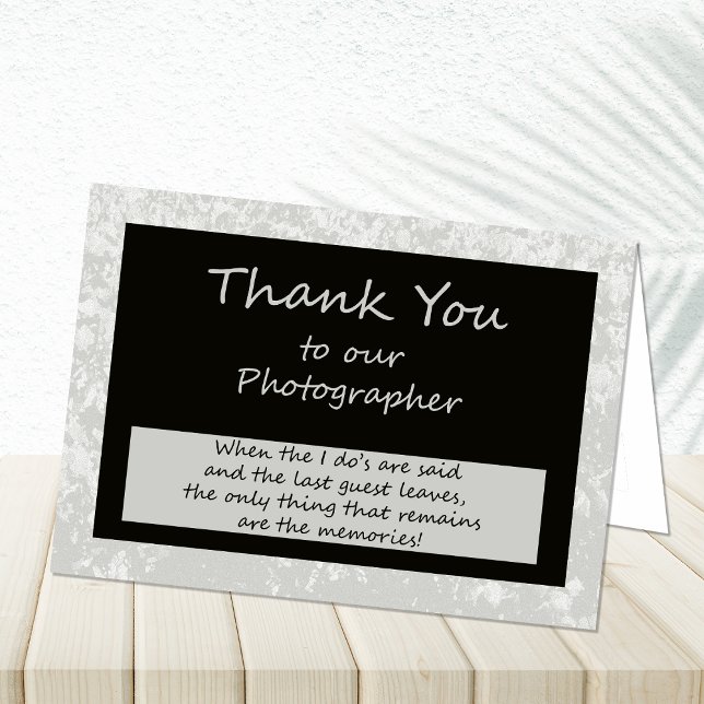 Photographer Thank You Card (Creator Uploaded)