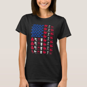 Photographer Tool American Flag Pride 4th July Pho T-Shirt