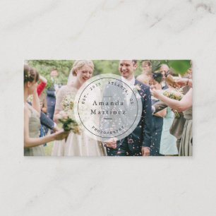 Photographer Transparent White Stamp Business Card