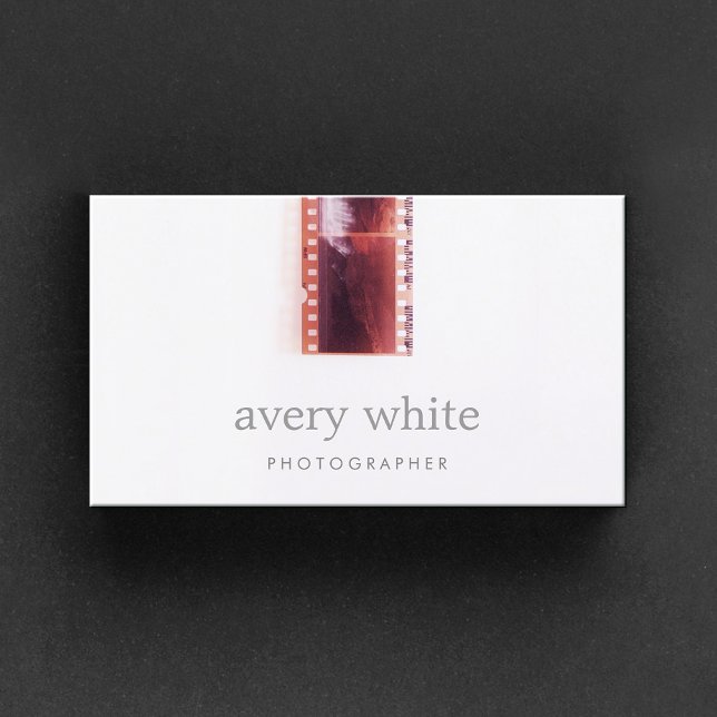 Photographer Vintage Camera Film  Business Card (Creator Uploaded)