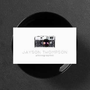 Photographer Vintage Camera Illustration Logo Business Card