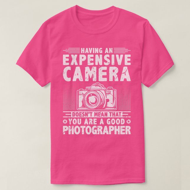 Photographer Women Men Photography Camera T-Shirt (Design Front)