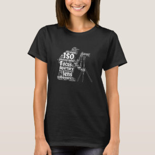 Photographer Word Cloud Camera Cameraman Photograp T-Shirt
