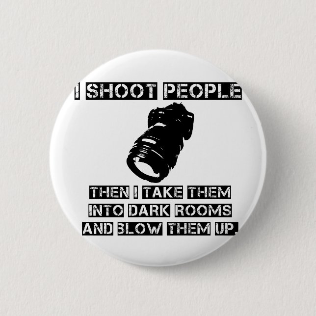Photographers are So Violent 6 Cm Round Badge (Front)