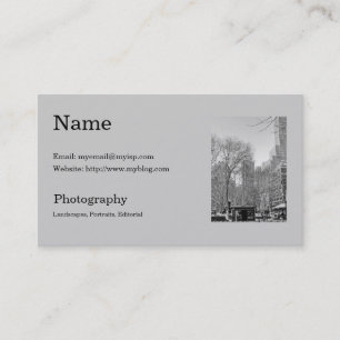 Photographer's Business Card Template