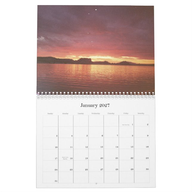Photographic Calendar (Jan 2027)