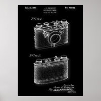 Photographic Camera Patent Poster