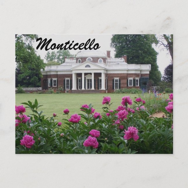Photographic Monticello Postcard   (Front)