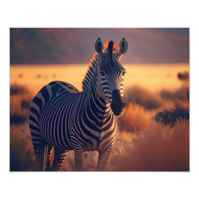 Photographic Print-Zebra Photo Print (Front)