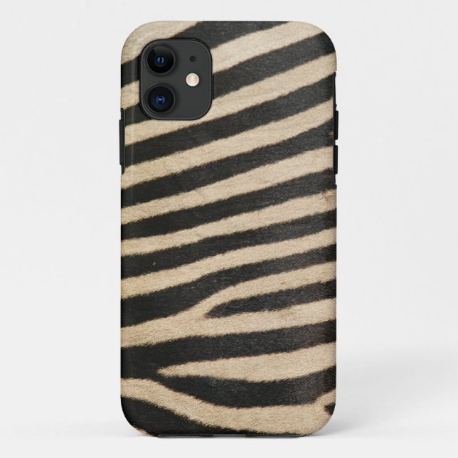 Photographic zebra print, textured. Case-Mate iPhone case (Back)